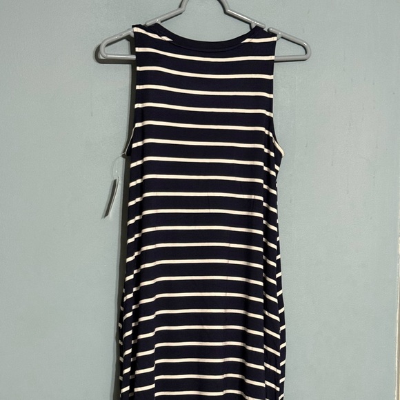 SELLING TIME & TRU DRESS For WOMEN SIZE XS STRIPED NWT SLEEVELESS  NAVY BLUE - Picture 7 of 11